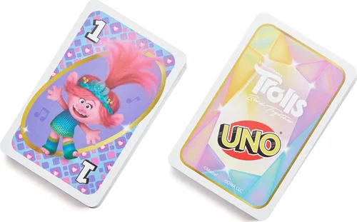 Miniatura 5 de Mattel Games UNO Trolls 3: Juego de cartas Band Together para niños, adultos y noche de juegos con personajes de Trolls y regla especial
