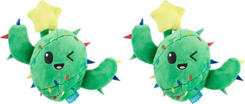 Miniatura 11 de Barkbox Air Head Juguete para Perros – Juguete de Peluche Rip & Reveal con Pelota Chirriante Espinosa Oculta, Crujido Loco y Relleno Suave – Juego