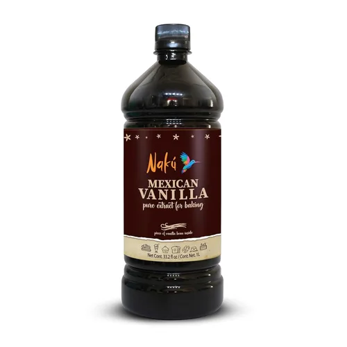Miniatura 9 de Naku Extracto de vainilla mexicana, puro y tradicional con un trozo de vainilla en el interior, perfecto para hornear, postres (8.3 onzas)
