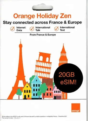 Europe eSIM 30 Days 20GB + Unlimited Local Calls + 30 Min Call Home | eSIM Available in 24 Hours | 48 Countries | 5G Data + Hotspot