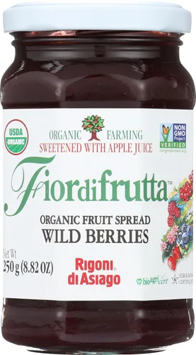 Miniatura 13 de Rigoni di Asiago Fiordifrutta, untable de frutas orgánico, arándano silvestre, 8.82 onzas