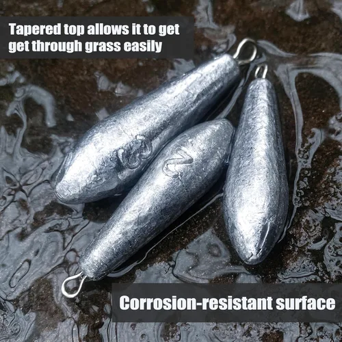 Miniatura 3 de Pesas de pesca Drop Shot Sinkers para pesca de agua dulce en agua salada