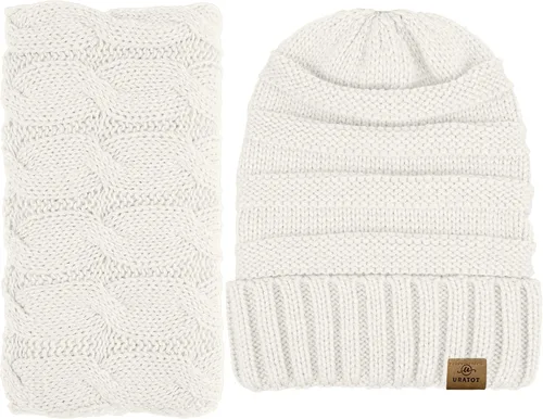 Miniatura 2 de URATOT Juego cálido de invierno con bufanda infinita y sombrero para pantalla táctil para hombres y mujeres