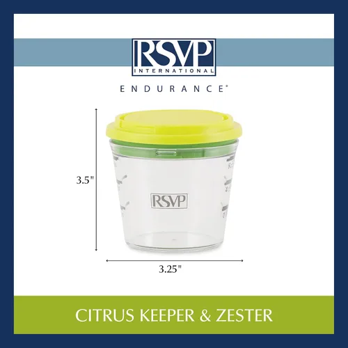 Miniatura 14 de RSVP International Kitchen Collection - Rallador multifunción hermético, a prueba de fugas, apto para lavavajillas, capacidad de 6 onzas
