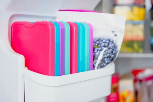 Miniatura 4 de Cool Coolers by Fit & Fresh 4 Pack XL Slim Ice Packs, Quick Freeze Space Saving Reusable Ice Packs for Lunch Boxes or Coolers Multi (paquete de 8)