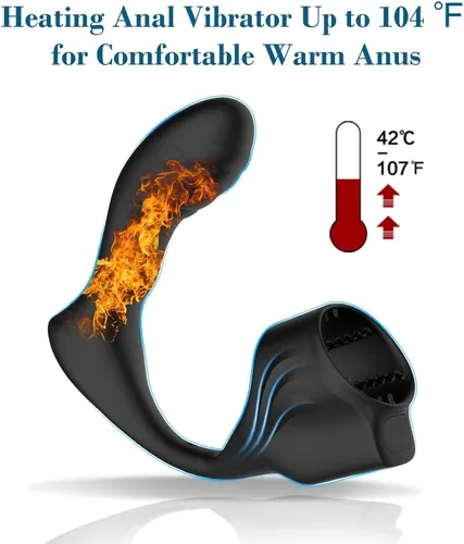 Miniatura 6 de Blended Climax Masajeador de próstata Vibrador para el pene Masculino Adulto Juguetes Sexuales para Hombres, Control Remoto Vibrador Consolador Anal