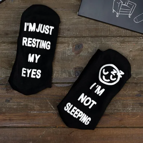 Miniatura 3 de Regalos divertidos para el Día del Padre, hombres y mujeres, lindos calcetines bonitos I'm Not Sleeping I'm Just Resting My Eyes