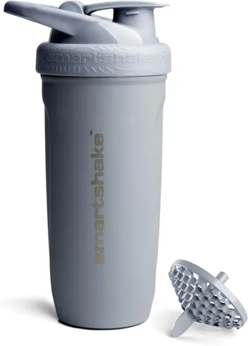 Miniatura 11 de Smartshake Reforce - Botella mezcladora de proteínas de acero inoxidable, sin aislamiento, unisex, para gimnasio, botellas agitadoras de metal, 30.4