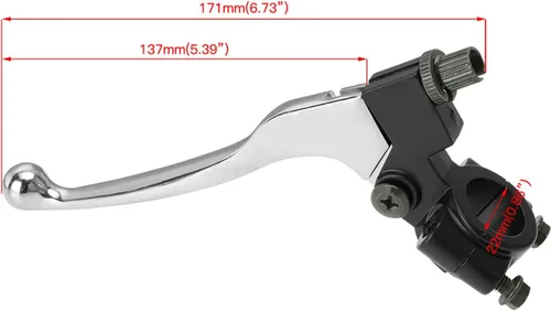 Miniatura 4 de YOXUFA Manillar 7/8 - Palanca de embrague izquierda y cable para 50cc 70cc 90cc 110cc 125cc 250cc SSR RFZ Tao Tao DB17 DB27 Coolster Baja Apollo