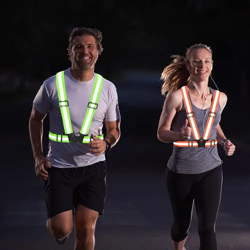 Miniatura 7 de High Visibility Reflective Vest Safety Vest Running Reflective Gear Adjustable Reflective Vest for Walking,Jogging,Hiking,Night Cycling