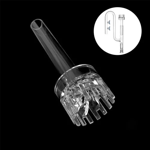 Miniatura 4 de DONGKER Tubo de lirio de acuario, desnatador de superficie acrílica para tanque de acuario de 5 pulgadas/8 pulgadas (16/0.866 in)