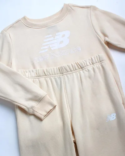 Miniatura 2 de New Balance Conjunto deportivo para niña, sudadera de forro polar activo de 2 piezas y leggings con vuelo de patada, conjunto de pantalones de yoga