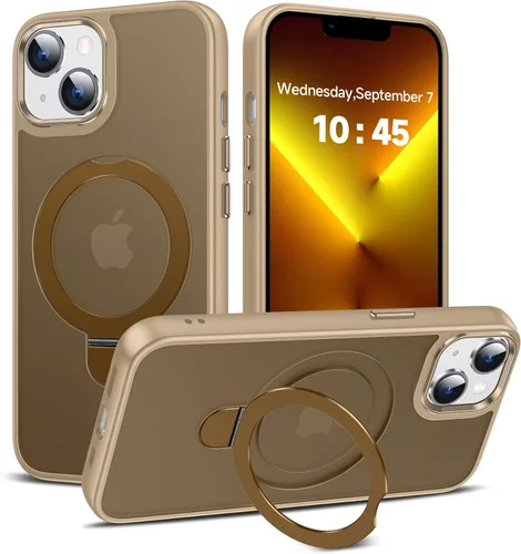 Miniatura 51 de LeYi para iPhone-13 Funda/iPhone-14 Fundas: con soporte para MagSafe i Phone 13Funda con anillo magnético iPhone14 iPhone13 Cubierta Funda para Negro