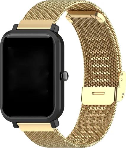 Miniatura 8 de E ECSEM Correas de metal compatibles con PUBU P20Z, correa de malla de acero inoxidable transpirable para PUBU P20Z Smartwatch para mujeres y hombres