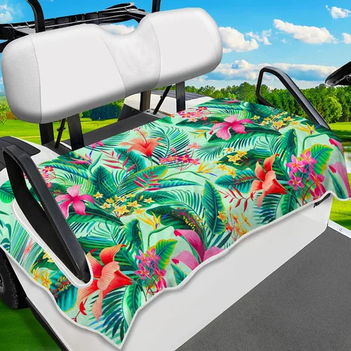 Miniatura 20 de Fundas para Asientos de Carrito de Golf, Manta Única de Toalla para Asiento de Carrito de Golf para Todos los EZGO, Yamaha, Club Cars, Icon y Más