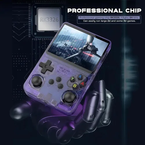 Miniatura 4 de Consola de juegos de mano R36s Set de Navidad (con tarjeta de Navidad y bolsa) Pantalla IPS de 3.5 pulgadas, tarjeta TF de 128GB, más de 21000