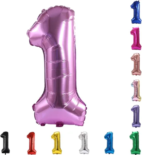 Miniatura 109 de YPSelected Globo grande de 32 pulgadas de helio con números 0-9 de papel de aluminio azul para cumpleaños, bodas y fiestas (Azul, 3)
