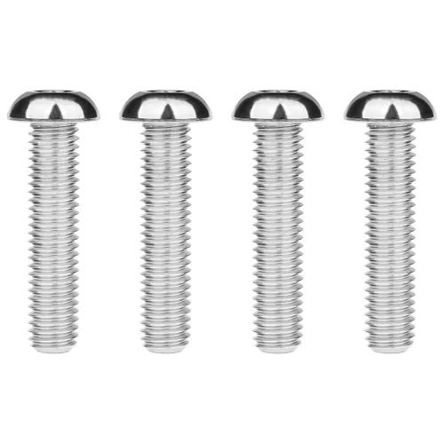 Miniatura 22 de Tornillos de cabeza de botón de titanio M8 15 20 25 30 1.378 in, paquete de 4 (M8x15mm, negro)