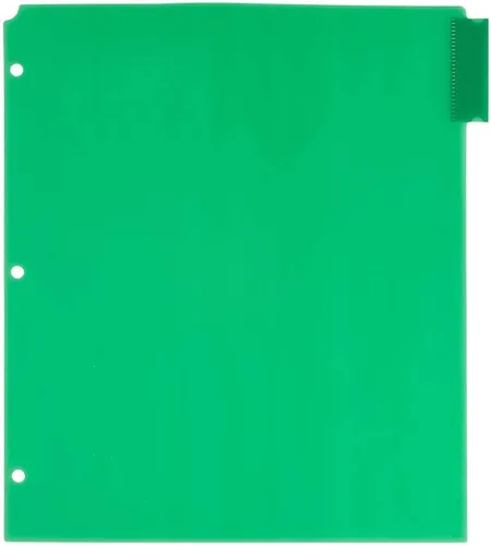 Miniatura 5 de JAM PAPER Separadores de Índice de Plástico de 5 Pestañas - 9 3/4 x 11 1/2 pulgadas - Multicolor Surtido - 5 Separadores con Pestañas/Paquete 1