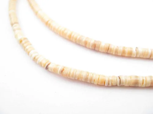 Miniatura 8 de TheBeadChest - Cuentas Heishi de concha natural beige (0.315 in)