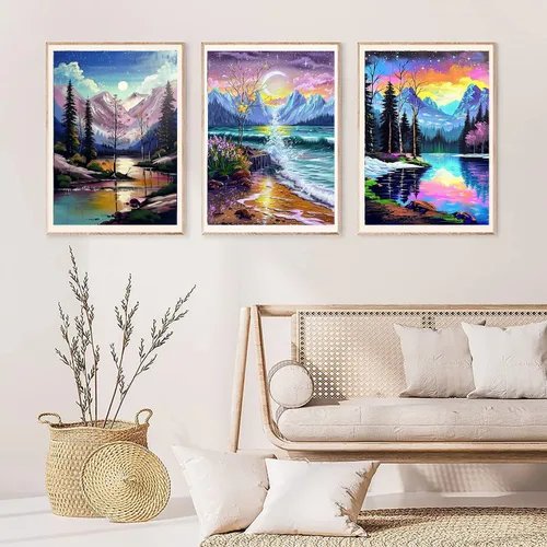 Miniatura 5 de EWJRNSF Kits de pintura de diamantes 5D para adultos principiantes, juegos de arte de diamantes, pintura de gemas y manualidades, decoración