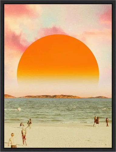 Miniatura 9 de Amanti Art Lienzo enmarcado para pared, 18 x 24 pulgadas, diseño retro de paisaje de sueños II, por Victoria Barnes, lienzo enmarcado para Sylvie