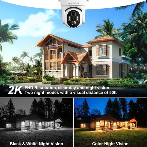 Miniatura 7 de Cámaras de seguridad solares inalámbricas para exteriores, cámaras remotas PTZ de 360° para seguridad del hogar alimentadas por energía solar