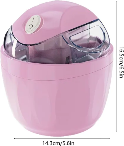 Miniatura 8 de Pequeña máquina de helados para el hogar, máquina de postres de un solo toque, máquina de helados personal de 17 onzas, mini para helados y yogur