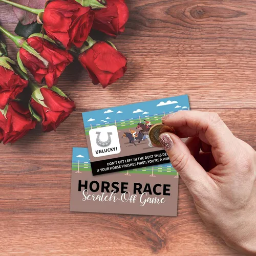 Miniatura 7 de 44 tarjetas para raspar el Kentucky Horse Derby – Juego de carreras de caballos suministros para fiestas