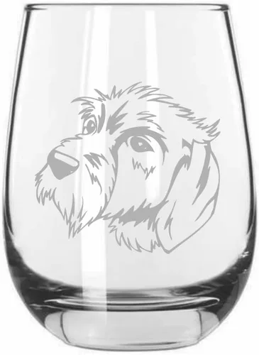 Miniatura 174 de Sakhalin Husky Dog - Copa de vino grabada personalizada de 15.25 onzas sin tallo