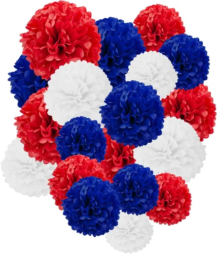 Miniatura 11 de Capesaro Pompones de Papel Dorado y Negro - 10", 12" Decoraciones de Papel Tisú para Decoración Colgante de Fiestas - Juego de 12 Piezas