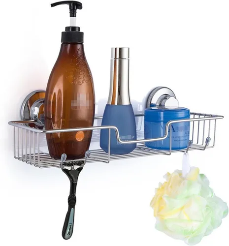 Miniatura 4 de iPEGTOP L-4 - Cesta organizadora de baño con ventosa fuerte, cesta organizadora combinada para champú, jabón, acondicionador, accesorios de baño