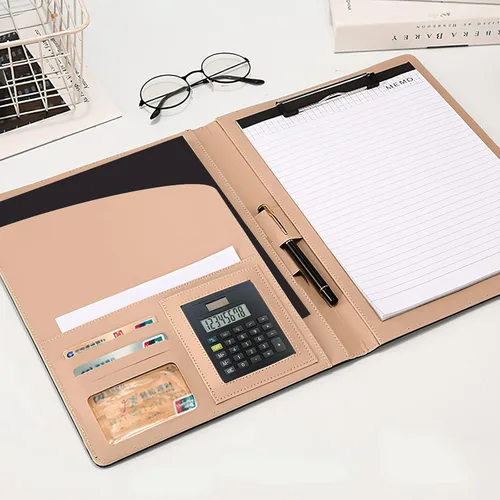 Miniatura 6 de SAYEEC Portafolio de liquidación Portafolio Carpeta de cuero para entrevistas legales de negocios Portafolio Organizador de documentos tamaño carta