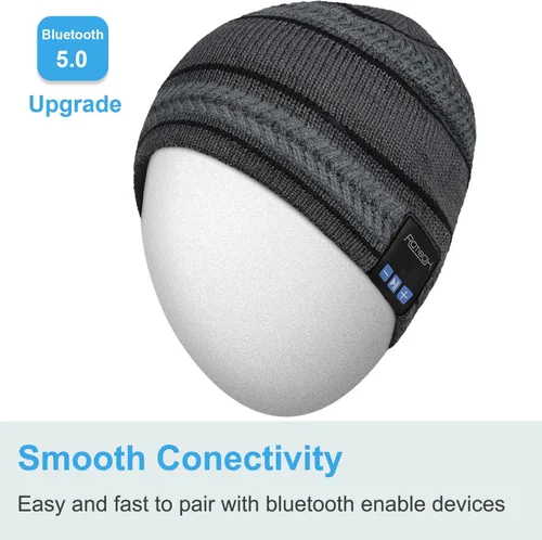 Miniatura 34 de Rotibox - Gorro inalámbrico con Bluetooth para deportes al aire libre, regalo de Navidad.