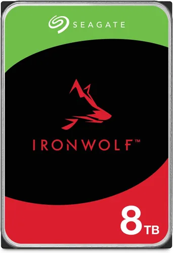 Seagate IronWolf - Disco duro interno NAS HDD de 8 TB, SATA de 3.5 pulgadas, 6 Gb/s, 7200 RPM, caché de 256 MB para almacenamiento conectado a red