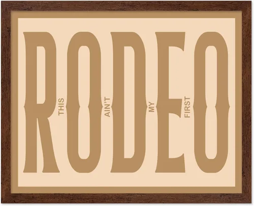 Miniatura 24 de Poster Master Póster de diccionario – Estampado retro de vaquero y caballo – Obra de arte del salvaje oeste – Diseño occidental – Arte moderno