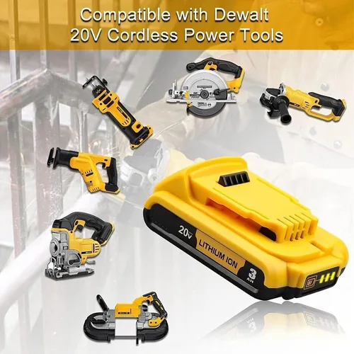 Miniatura 8 de Batería de repuesto para Dewalt DCD771 DCD708 DCD777 DCD791 DCD785 DCD771c2 DCD777c2 DCD780 DCD796 DCD999 DCD985 DCD800 DCD793d1 DCD7099 DCD80 5