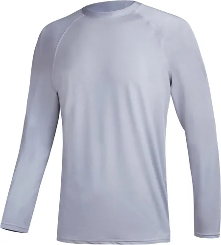 Miniatura 15 de Camisetas de natación de manga larga para hombres Rashguard UPF 50+ Camisa de protección solar UV Atlética Entrenamiento Correr Senderismo Camiseta