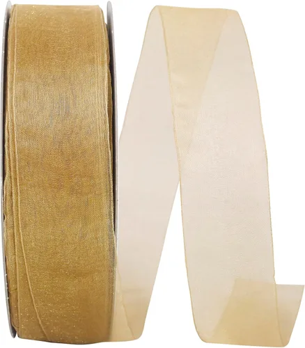 Miniatura 48 de Reliant Ribbon 25621-053-09C Cinta transparente de gasa, 1-1/2 pulgadas x 100 yardas, azul