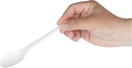 Miniatura 11 de Cucharas compostables de 6.5 pulgadas, 250 cucharas de alta resistencia, construcción sostenible, resistente, mango largo, cubiertos desechables