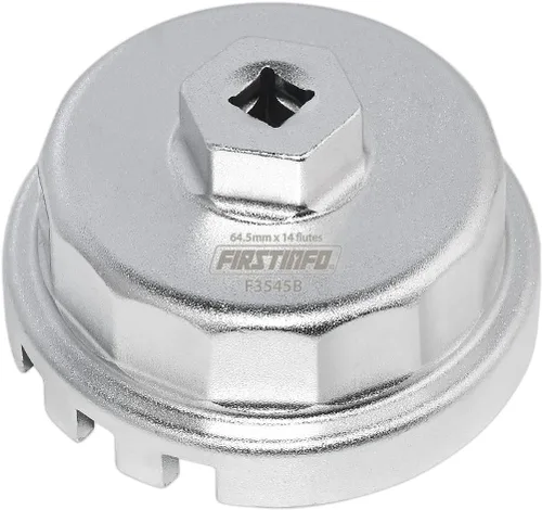 FIRSTINFO F3545B Llave de filtro de aceite forjada de 14 flautas para Toyota/Lexus/Scion con motores de 2.5L a 5.7L (Camry, RAV4, Highlander RX y