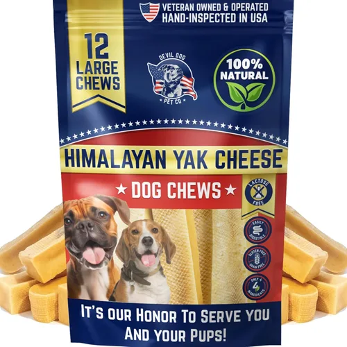 Miniatura 12 de Devil Dog Pet Co. Himalayan - Masticables para perros con queso de yak para razas grandes y gigantes y masticadores agresivos, de larga duración