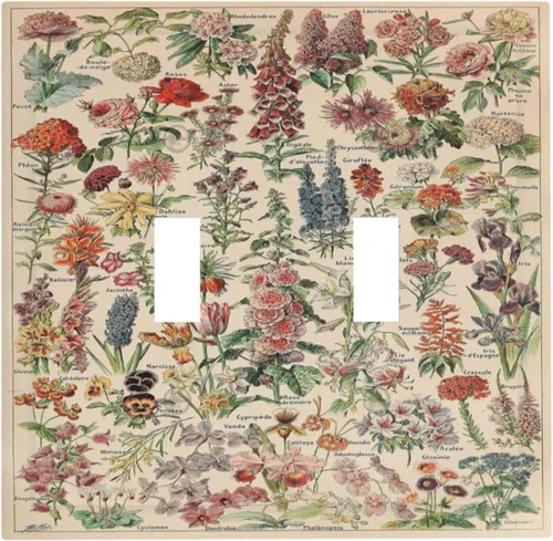 Miniatura 29 de Cubiertas Decorativas para Placas de Interruptor Boho Country Eucalipto Rústico Acuarela Hojas Verdes 2 Gang Placa de Pared Cubierta de Placa