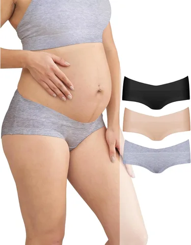 Intimate Portal Ropa Interior de Maternidad de Algodón para Embarazo Posparto Calzones Debajo del Vientre Estilo Boyshort