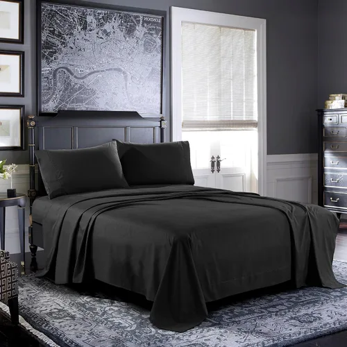 Miniatura 31 de Pure Bedding Sábanas – Juego de sábanas individuales [3 piezas, azul cielo] – Hotel Luxury 1800 microfibra cepillada – Suave y transpirable – Sábana