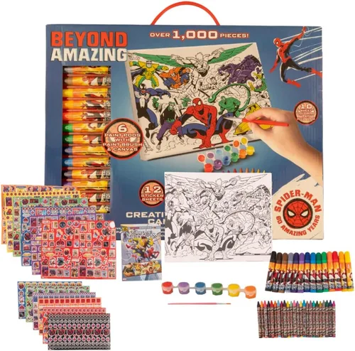 Miniatura 13 de Innovative Designs Cocomelon - Set de pintura y actividades creativas con lienzo para colorear para niños, más de 1000 piezas