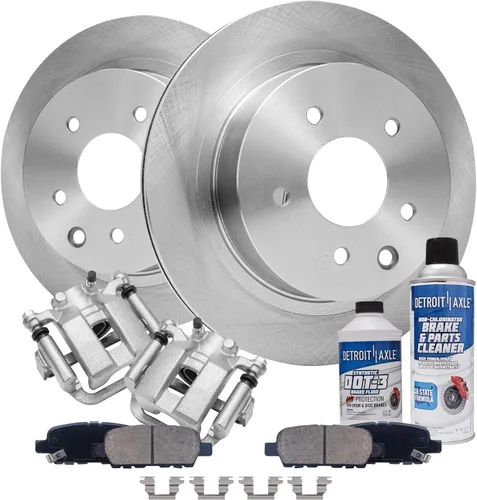Miniatura 88 de Detroit Axle - Rotores de freno para Ford Mustang 2015 2016 2017 2018 2019 2020 2021 2022 2023 Rotores de freno de disco 2016 2017 2018 2019