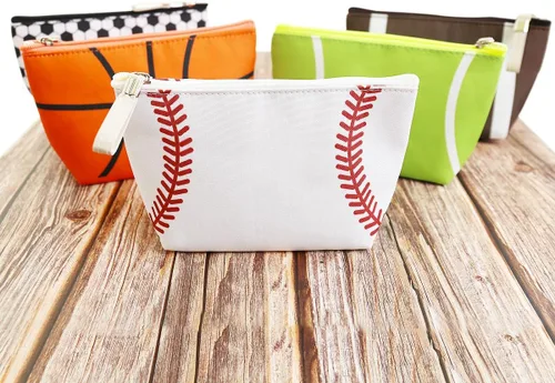 Miniatura 7 de Bolsa de maquillaje, organizador de viaje, neceser para mujer, pequeña funda de cosméticos para bolso, lindo embrague de almacenamiento de tela