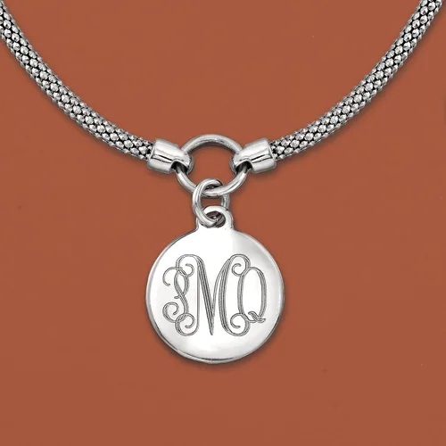 Miniatura 3 de Ross-Simons Single Initial - Sterling Silver Personalized Disc Necklace