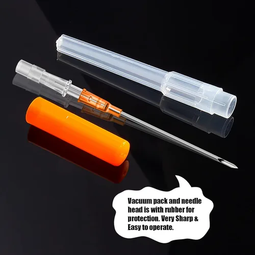 Miniatura 4 de 20G Agujas para piercing con catéter - 6 piezas de agujas para perforación, agujas huecas para catéter para oreja, nariz, ombligo, pezón, labio